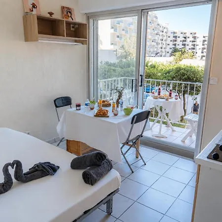 Appartamento Le Petit Nid Du Lydia -accès Direct Plage- Wi-fi - Parking